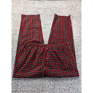 Chaps Pajama Pants Men Extra Large Red Black Sleepwear Lounge Classiccore Plaid